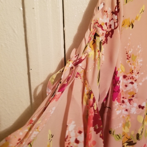 Worthington Floral Midi Dress M - Picture 4 of 7